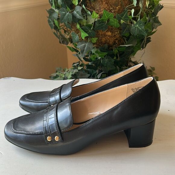 Liz Claiborne Black Slip On Classic Two Inch Heel New No Box Women’s 8 - Picture 5 of 14
